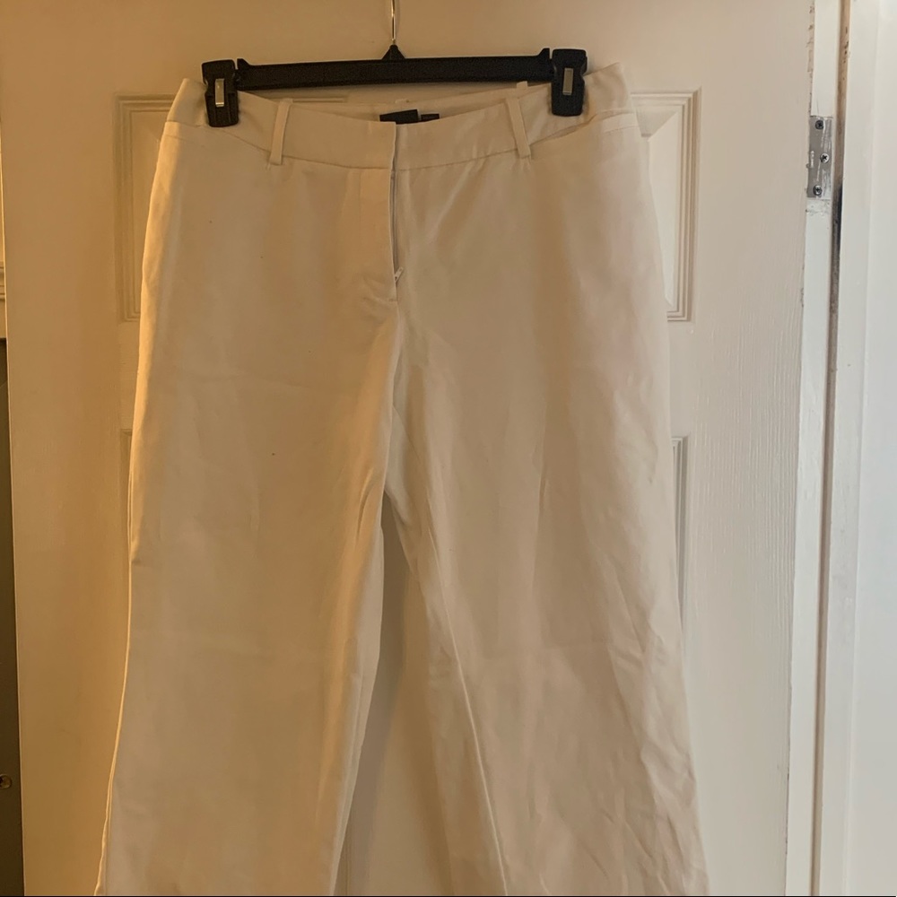 White casual pants